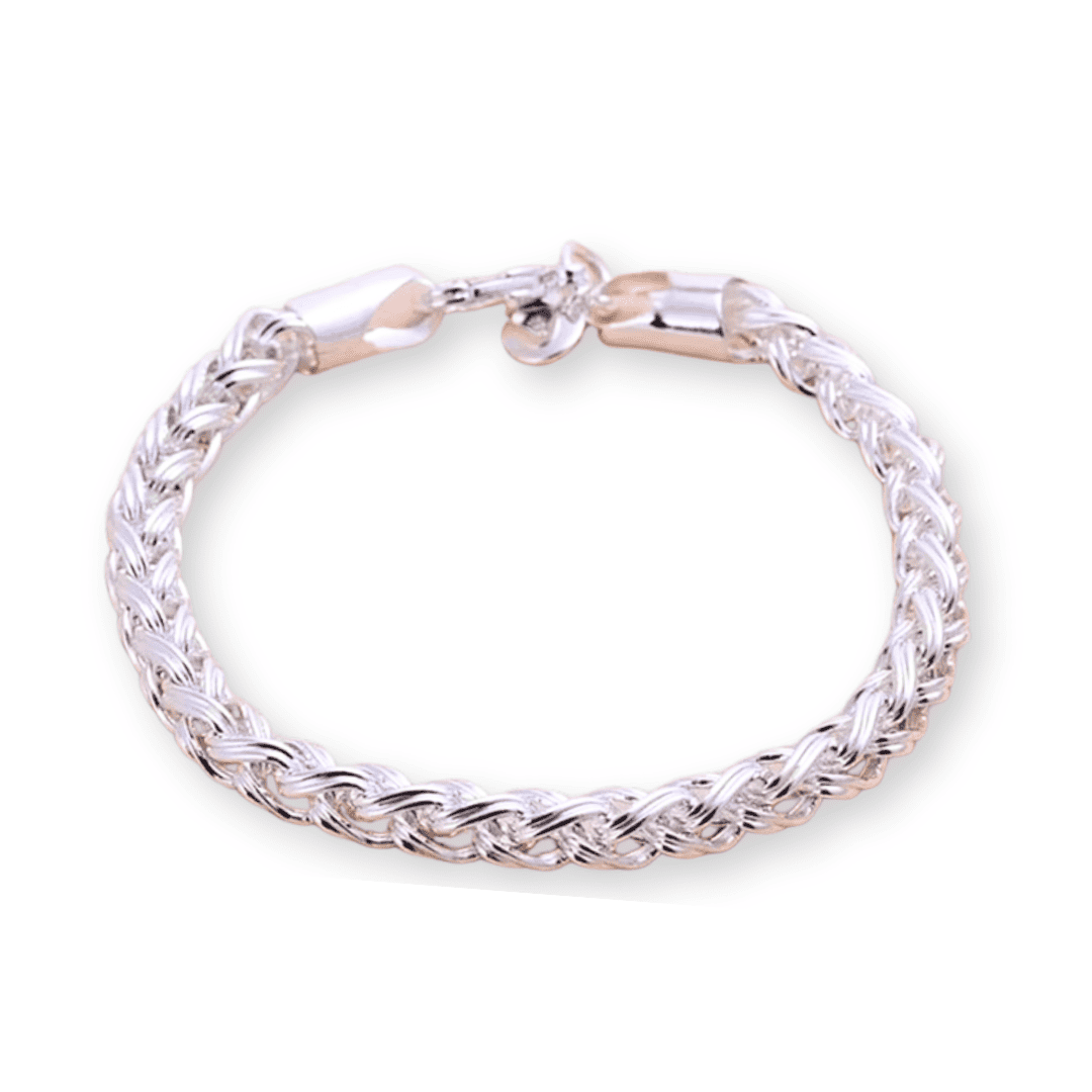925 Silver Modern England Bracelet with 6mm Zirconia