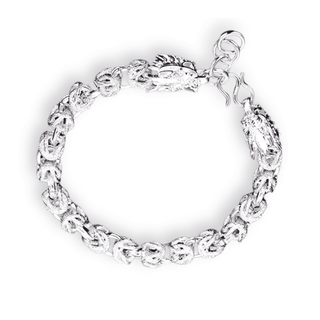 925 Silver Norway Bracelet - 20g with Zircon