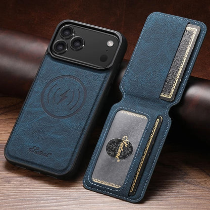 Premium Leather Wallet Case – MagSafe-Compatible (iPhone 12–17)