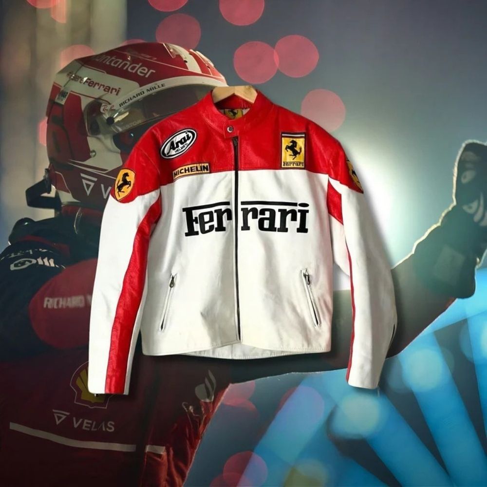 FERRARI F1 Vintage Jacket White